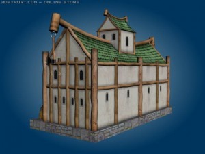 fantasy sawmill 3D Model