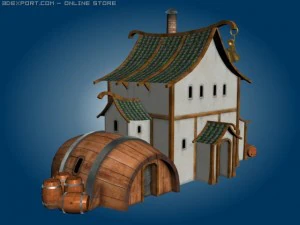 幻想厨房 3D 模型