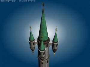 fantasy magetower 3D-Modell