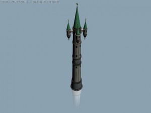 fantasy magetower 3D-Modell