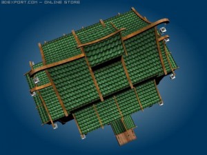 fantasy hotel 3D Model