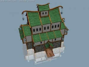 fantasy hotel 3D Model