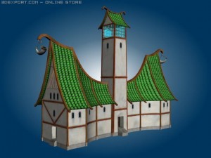 fantasy post 3D Модель
