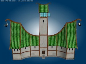 fantasy post 3D Модель