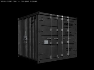 isu90 military cargo container Modello 3D