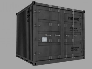 isu90 military cargo container 3Dモデル