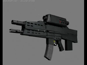 fusil de asalto hk xm29 oicw Modelo 3D