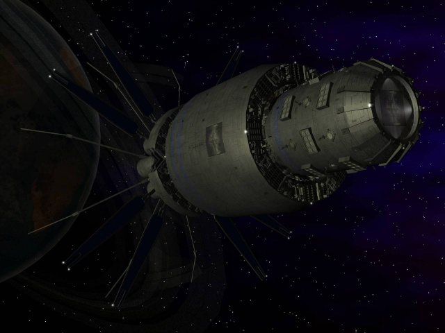 megafortress class space station 3D Model .c4d .max .obj .3ds .fbx .stl .blend 