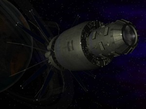 megafortress class space station Modello 3D