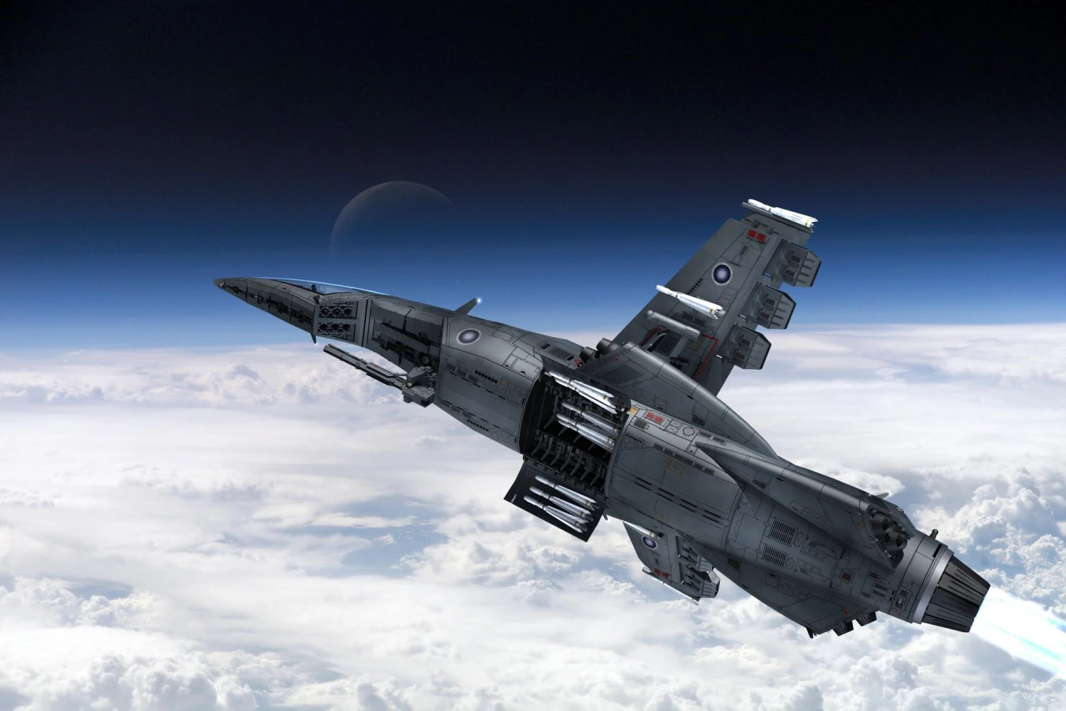sf58 hornet 3D Model .c4d .max .obj .3ds .fbx .stl .blend