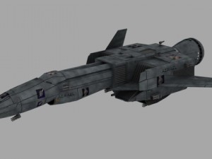 achilles class dropship Modello 3D