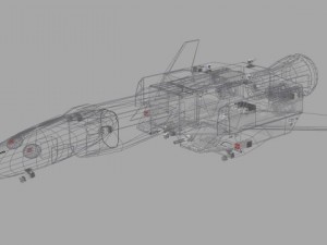 achilles class dropship Modello 3D