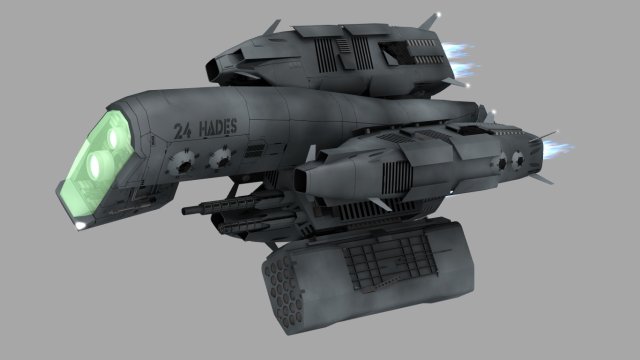 cerberus droidfighter 3D Модель .c4d .max .obj .3ds .fbx .stl .blend 
