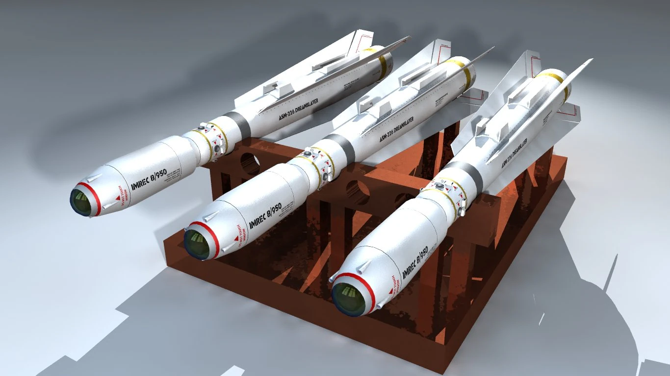 asm226 dreamslayer imrec aerospace missile 3D Model .c4d .max .obj .3ds .fbx .stl .blend 