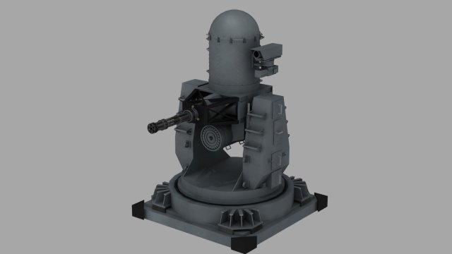 ciws turret 3Dモデル .c4d .max .obj .3ds .fbx .stl .blend 