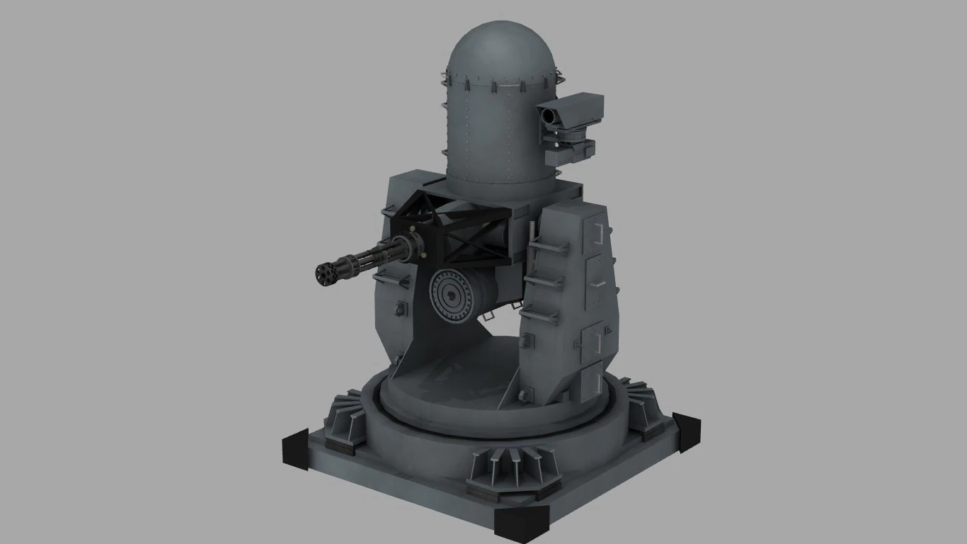 ciws turret 3D Model .c4d .max .obj .3ds .fbx .stl .blend