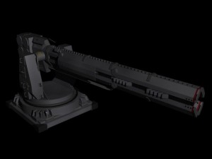 particle turret 3Dモデル