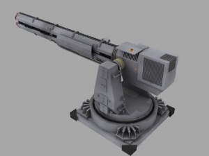 particle turret 3Dモデル
