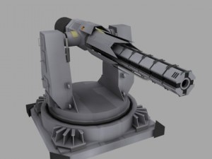 railturret Modello 3D