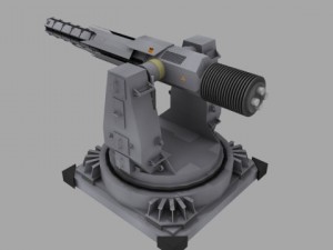 railturret 3D Model