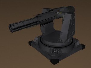 railturret 3D Model