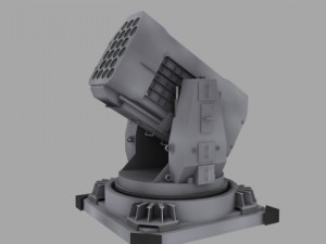 rim116 ram missile launcher turret 3D Model