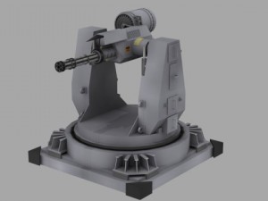ams turret Modello 3D