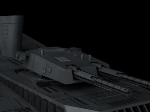 warship battery turret Modelo 3D
