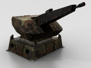 skyshield turret 3D 模型