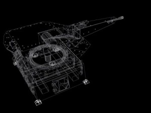 skyshield turret 3D 模型
