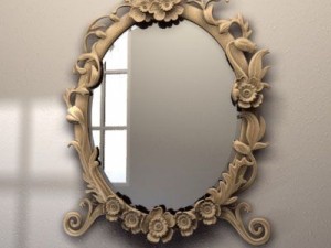 vintage mirror 3D Model