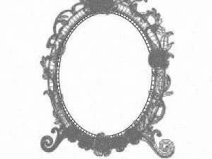 vintage mirror 3D Model