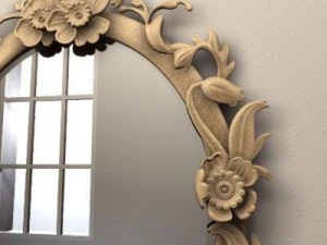 vintage mirror 3D Model