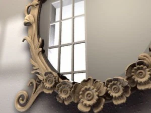 vintage mirror 3D Model