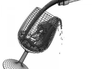 pouring wine 3D 模型