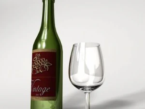pouring wine 3D Model