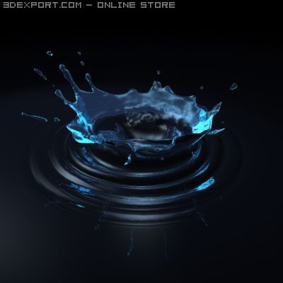 water fx 03 Modelo 3D .c4d .max .obj .3ds .fbx .stl .blend 