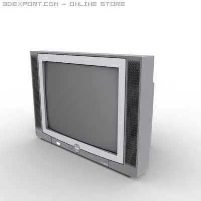 tv crt 3D Model .c4d .max .obj .3ds .fbx .stl .blend 