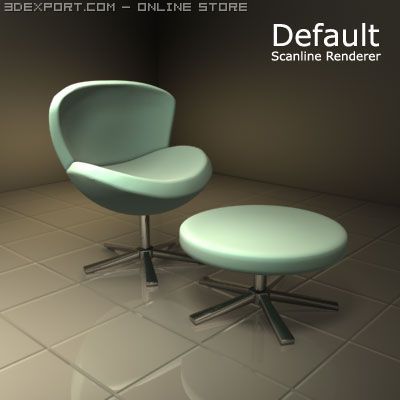 chair 01 Model 3D .c4d .max .obj .3ds .fbx .stl .blend 