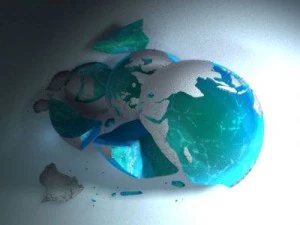 地球仪02坏了 3D 模型