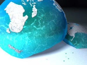 globe 02 broken 3D Model