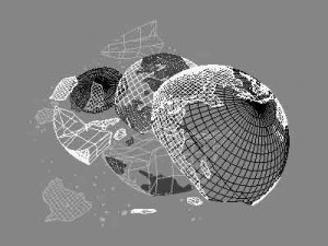 globe 02 broken 3Dモデル