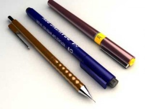 writing drawing Modelo 3D
