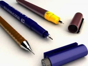 writing drawing 3D Model