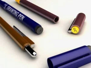 writing drawing 3D Model