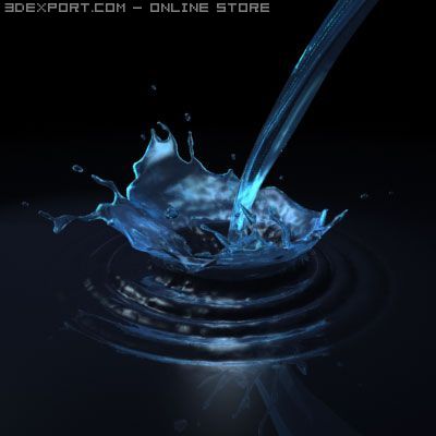 water fx 02 plus Model 3D .c4d .max .obj .3ds .fbx .stl .blend 