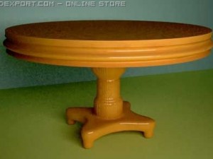table nogal Modello 3D