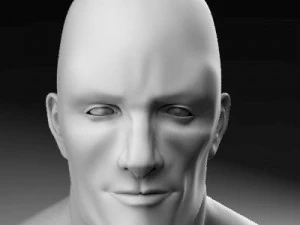 Muscular male 3D Model