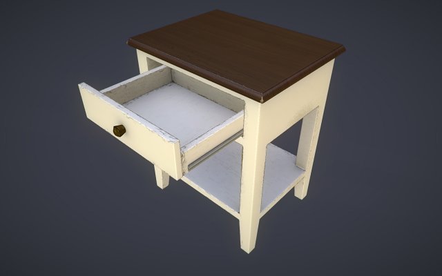 animated bedside table 3Dモデル .c4d .max .obj .3ds .fbx .stl .blend 