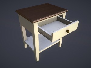 animated bedside table 3Dモデル